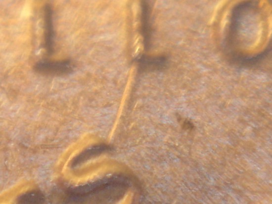 2000-P-Jefferson-Nickel,--Die-Gouge-On-Obv.